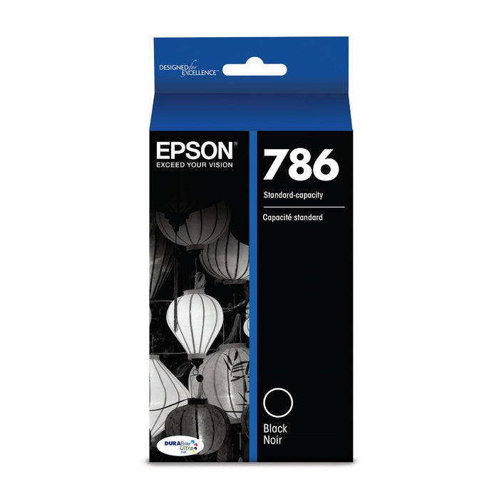 EPSON 786 DURABrite Ultra Ink Standard Capacity Black Cartridge (T786120-S) Works with WorkForce WF-5110, WF-5190, WF-5620, WF-5690