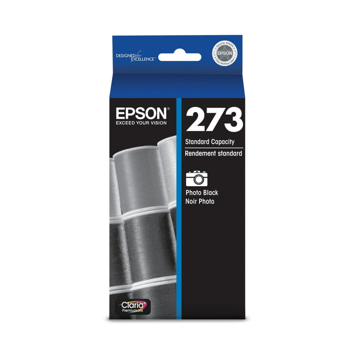 EPSON 273 Claria Ink Standard Capacity Photo Black Cartridge (T273120-S) Works with Expression Premium XP-520, XP-600, XP-610, XP-620, XP-800, XP-810, XP-820