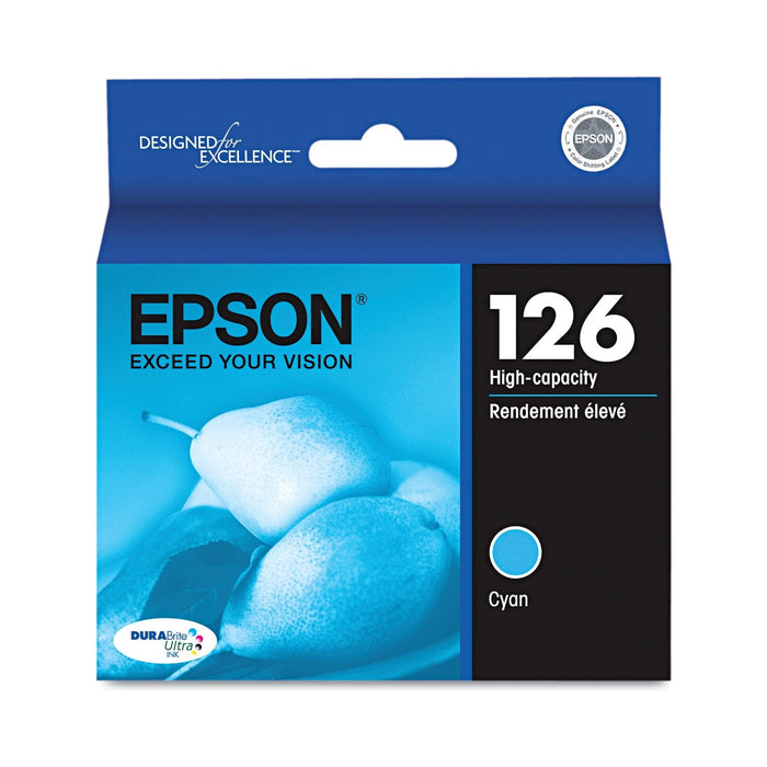 Epson T126220 (126) DURABrite Ultra High-Yield Ink, Cyan