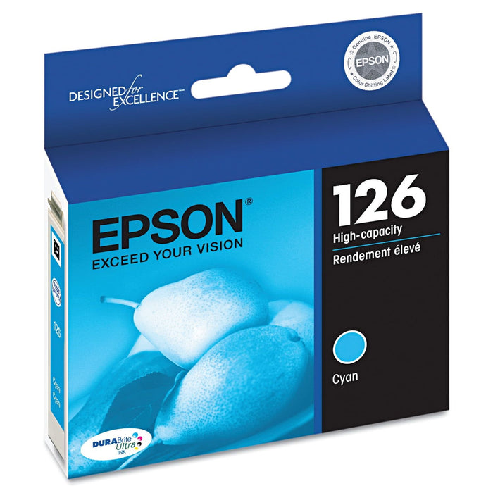 Epson T126220 (126) DURABrite Ultra High-Yield Ink, Cyan