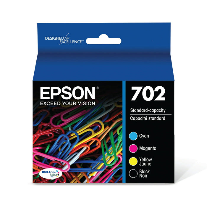 Epson 702 Standard-capacity Black/Color Combo Pack Ink Cartridge for WF-3720 & WF-3733