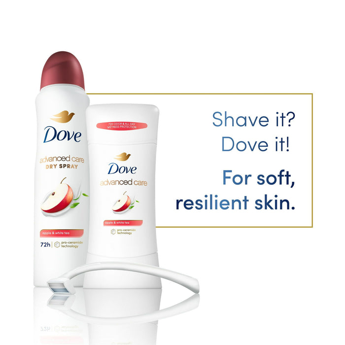 Dove Advanced Care Long Lasting Women's Antiperspirant Deodorant Spray, Apple & White Tea, 3.8 oz