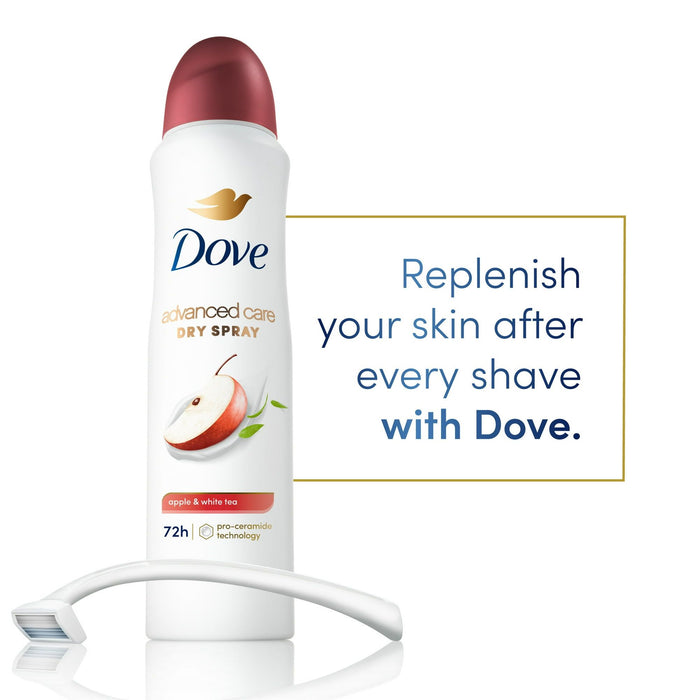 Dove Advanced Care Long Lasting Women's Antiperspirant Deodorant Spray, Apple & White Tea, 3.8 oz