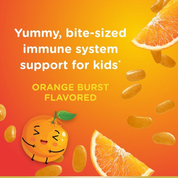 Nature's Bounty Kids Vitamin C; D & Zinc for Immune Support Jelly Beans; 80 Count