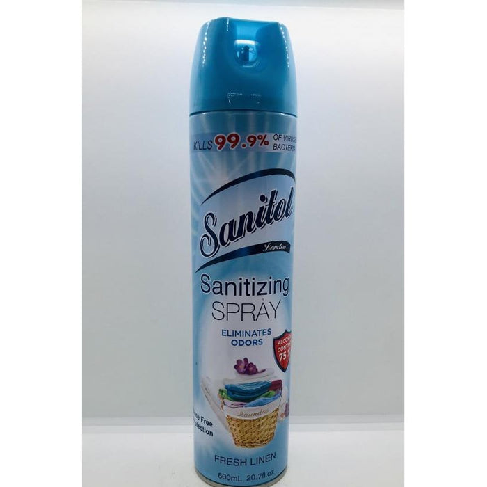 Sanitol Sanitizing Spray Eliminates Odors 600ml