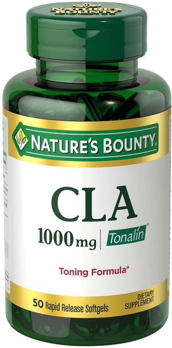 Nature's Bounty CLA Tonalin Softgels; 1000 mg; 50 Count