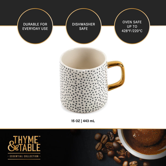 Thyme & Table Stoneware Mug, Dot