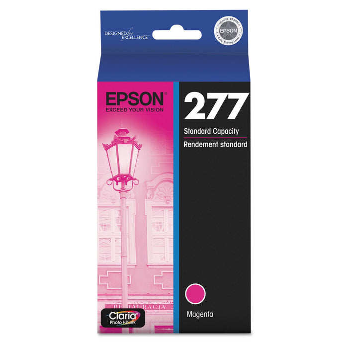 EPSON 277 Claria Photo HD Ink Standard Capacity Magenta Cartridge (T277320) Works with Expression Photo XP-850, XP-860, XP-950, XP-960, XP-970