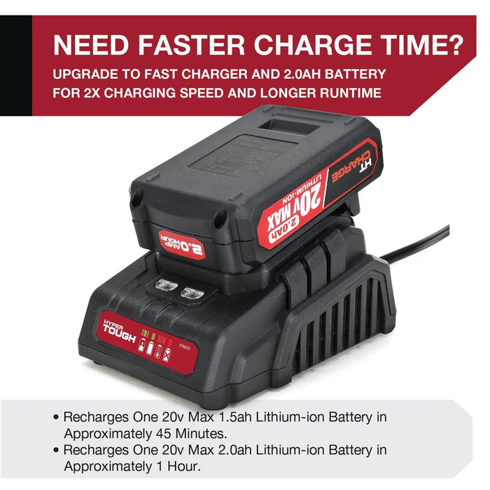 Hyper Tough 20V Max 2.0Ah Lithium-Ion Rechargeable Battery, New Condition