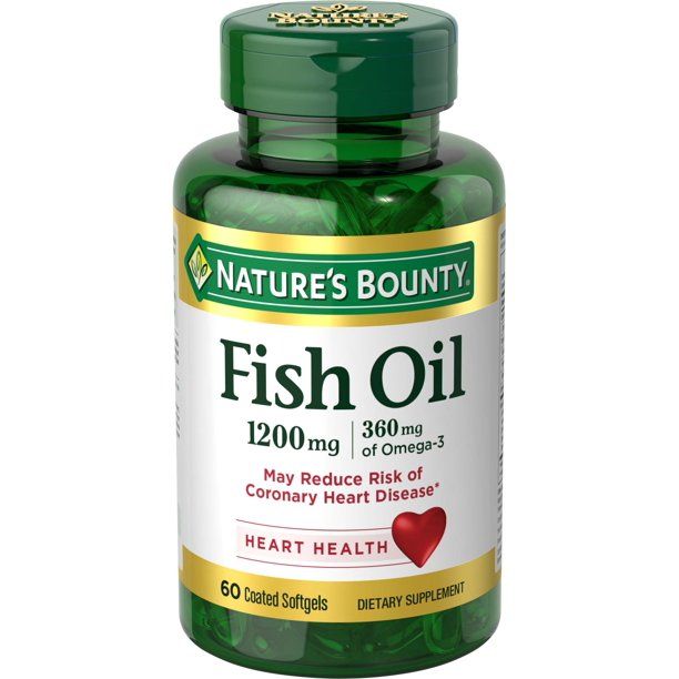 Nature's Bounty Fish Oil With Omega 3 Softgels; 1200 mg; 60 Count