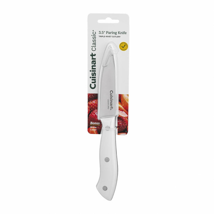 Cuisinart Classic 3.5" White Triple Rivet Paring Knife, CEW3R-3PR3