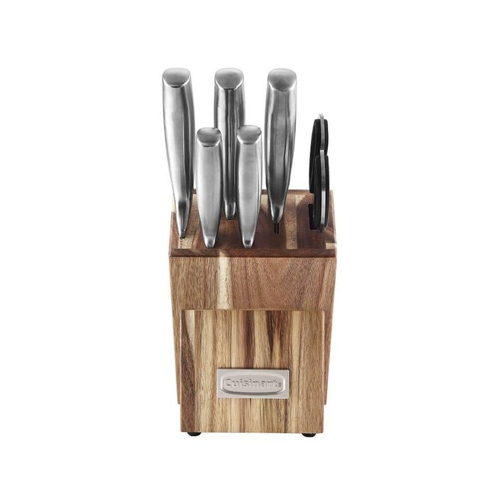 Cuisinart C77SS7P 7 Pc. Stainless Prep Set in Acacia Wood Block