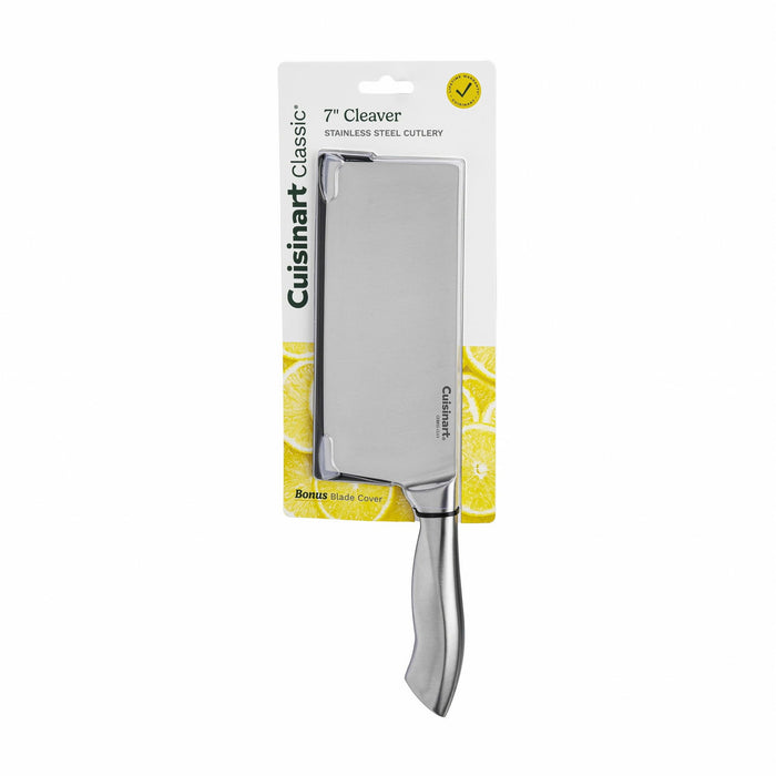 Cuisinart Classic 7" Stainless Steel Cleaver Knife, CE88SS-CLV3