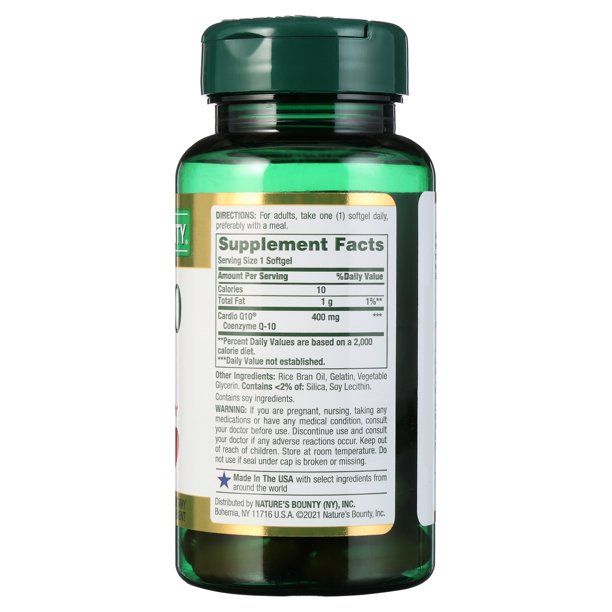 Nature's Bounty Maximum Strength Coq10 Cardio Q10; 400 mg; 39 Softgels