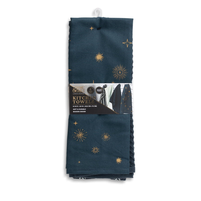 Thyme & Table 4-Pack Kitchen Towels, Celestial