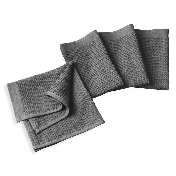 Thyme & Table 4-Piece Set Bar Mop Towels, Gray