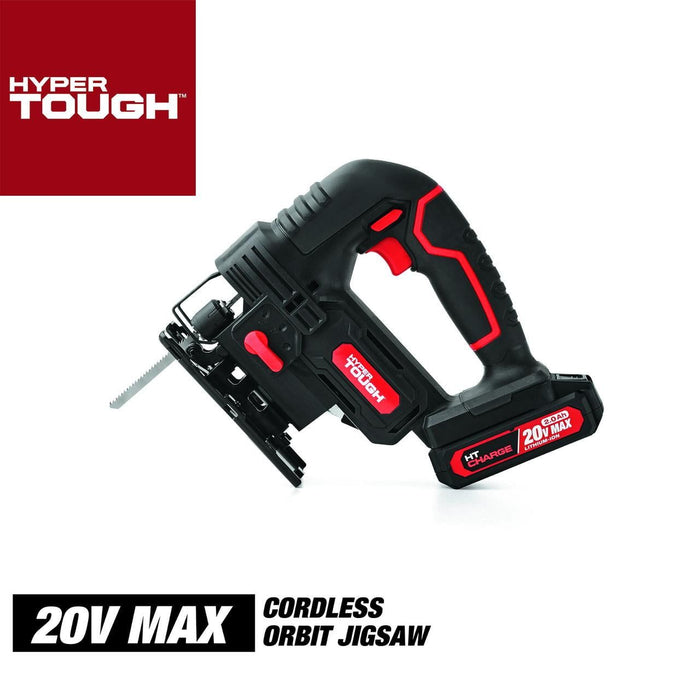 Hyper Tough 20V 2.0Ah Cordless Orbit Jig Saw, 8201.1