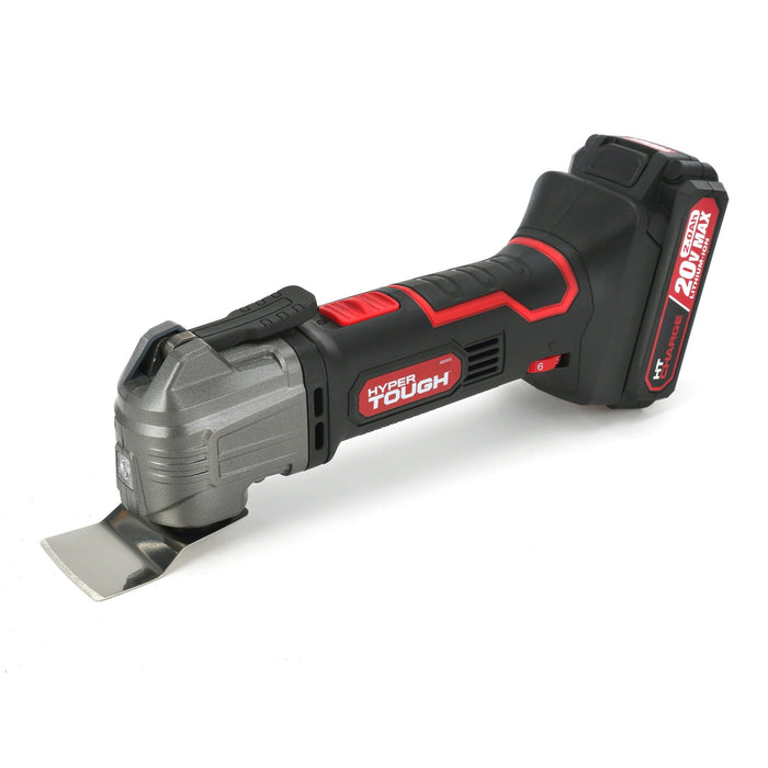 Hyper Tough 20V Max Lithium-Ion Oscillating Power Tool with 2.0 Amp Hour Battery & Charger, New Condition