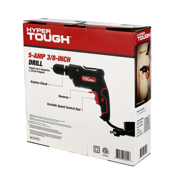 Hyper Tough 5.0amp, 120 Volts 3/8 inch Electric Drill, New Condition