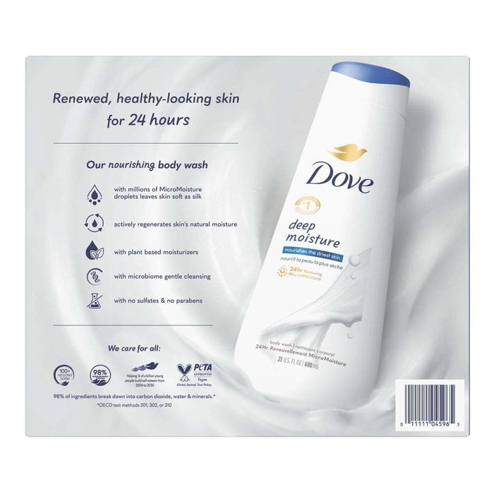 Dove Nourishing Body Wash, Deep Moisture, 23 Fluid Ounce (Pack of 3)