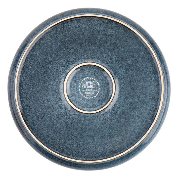 Thyme & Table Stoneware Round Dinner Plate, Atlantic Blue