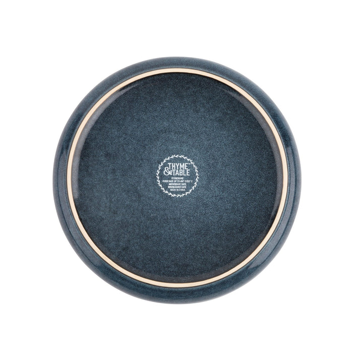 Thyme & Table Stoneware Round Salad Plate, Atlantic Blue