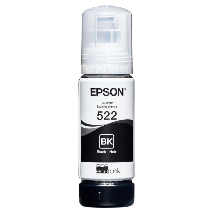 Epson 522 Standard-capacity Dye Black Ink Bottle compatible with ET2720 & ET4700