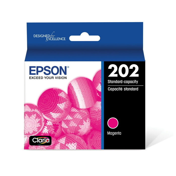 Epson 202 Standard-capacity Magenta Ink Cartridge works with WF-2860 and XP-5100