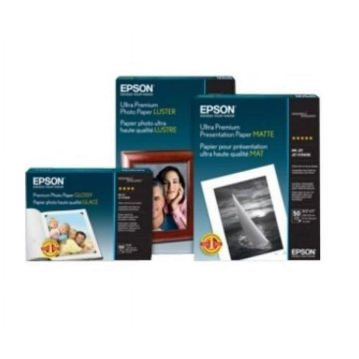 Epson S042384 Brochure and Flyer Paper Matte, Double-Sided White, White