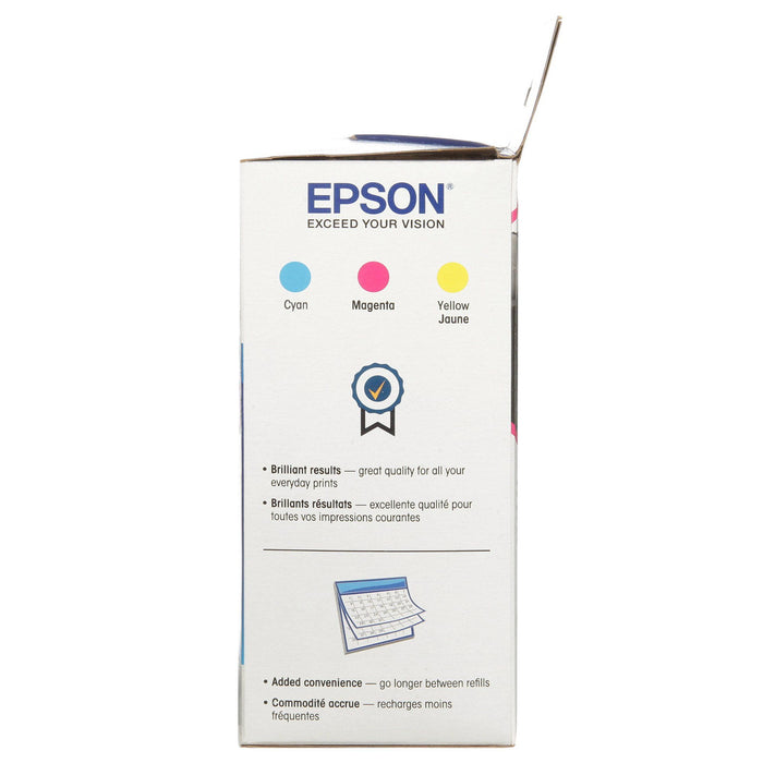 EPSON 664 EcoTank Ink Ultra-high Capacity Bottle Three Color CMY Combo Pack (T664520-S) Works with EcoTank ET-2500, ET-2550, ET-4500, ET-4550, ET-2600, ET-2650, ET-3600, ET-16500