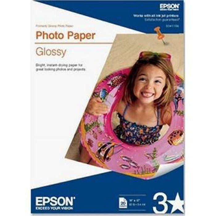 Glossy Photo Paper, 9.4 mil, 11 x 17, Glossy White, 20/Pack