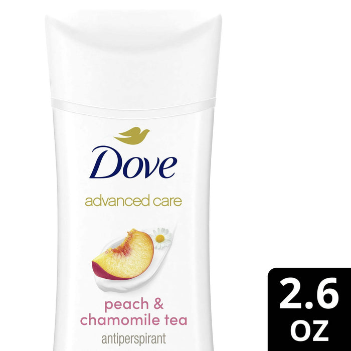 Dove Advanced Care Women's Antiperspirant Deodorant Stick Peach & Chamomile Tea, 2.6 oz