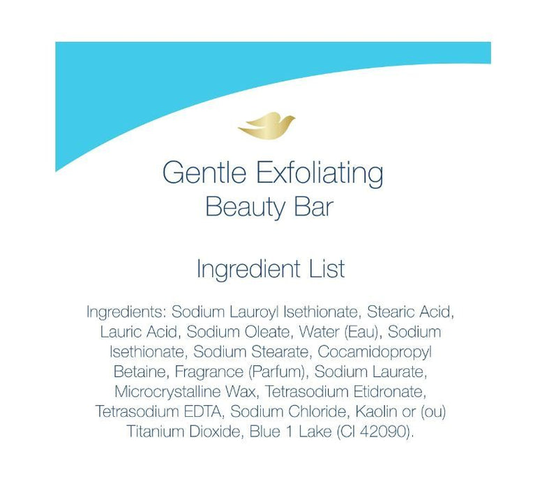 D ove Gentle Exfoliating Women's Beauty Bar Soap All Skin Type, 3.75 oz (8 Bars)