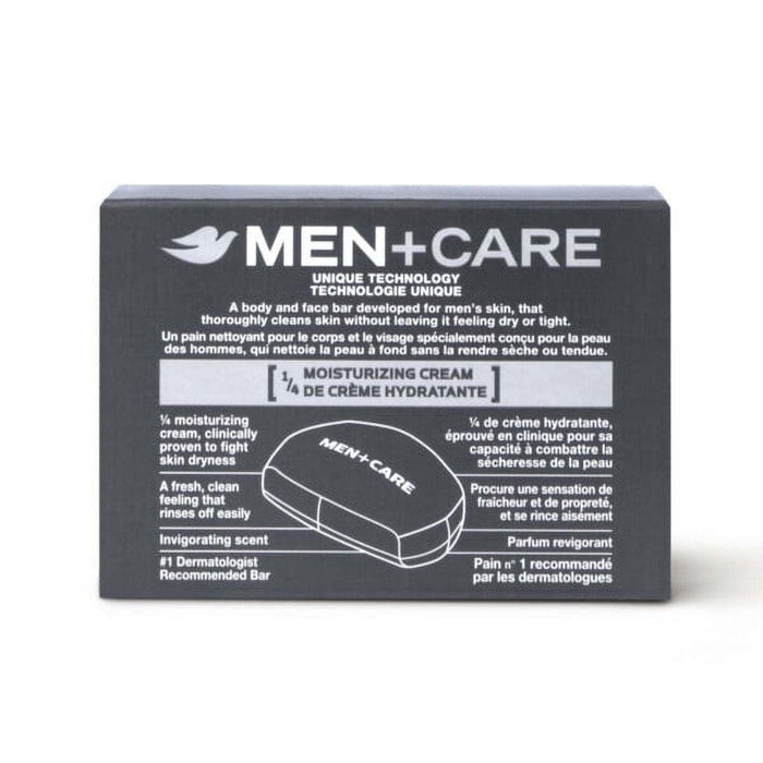 Dove Men+Care Body + Face Bar Invigorating Formula, Extra Fresh, 3.75 oz (4 Bars)