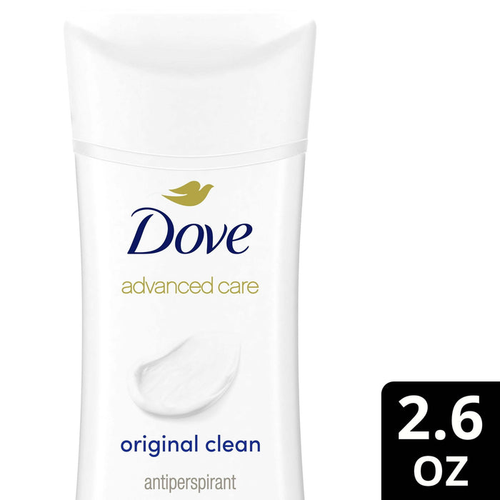 Dove Advanced Care Long Lasting Women's Antiperspirant Deodorant Stick, Original Clean, 2.6 oz