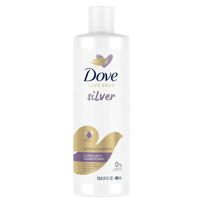 Dove Love Your Silver Ultra Light Leave In Conditioner Biotin Complex All Hair Types, 13.5 fl oz