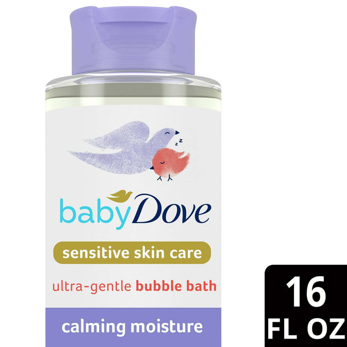 Baby D ove Bubble Bath Calming Moisture Newborn Sensitive Skin Hypoallergenic, 16 oz