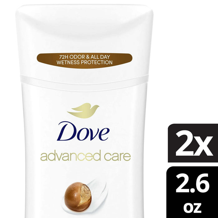 Dove Advanced Care Women's Antiperspirant Deodorant Stick Pro Ceramide Shea Butter, 2.6 oz Twin Pack