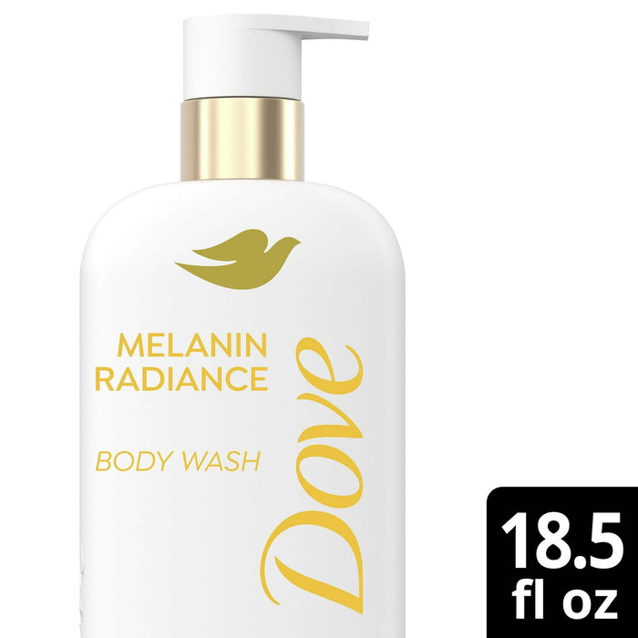 Dove Melanin Radiance Body Wash 5% Pro-Ceramide Serum with Nourishing Oil Blend All Skin, 18.5 oz