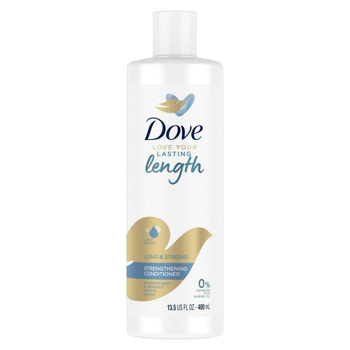 Dove Love Your Lasting Length Strengthening Daily Conditioner with Rice Protein, 13.5 fl oz