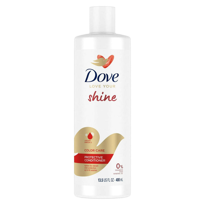 Dove Love Your Shine Protective Purple Conditioner with Vegan Omega 3, 13.5 fl oz