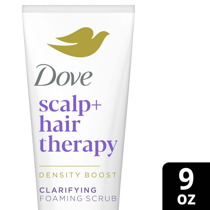 Dove Scalp + Hair Therapy Density Boost Clarifying Foaming Scalp Scrub, 9 oz