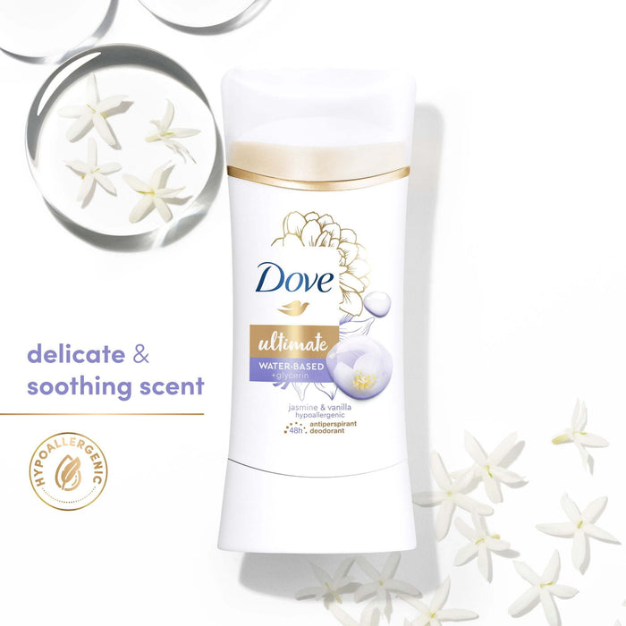 Dove Ultimate Antiperspirant Deodorant Stick Jasmine & Vanilla 2.6 oz