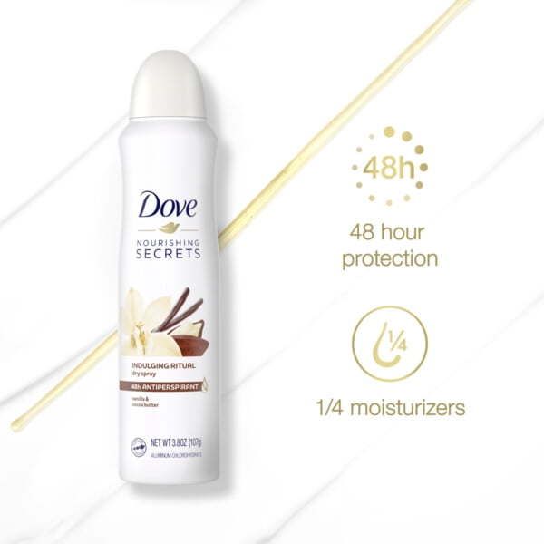 Dove Nourishing Secrets Dry Spray 48H Antiperspirant Deodorant 3.8 Oz