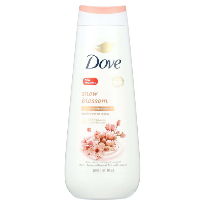 Dove Limited Edition Snow Blossom Women's Liquid Body Wash Cleanser All Skin, 20 oz