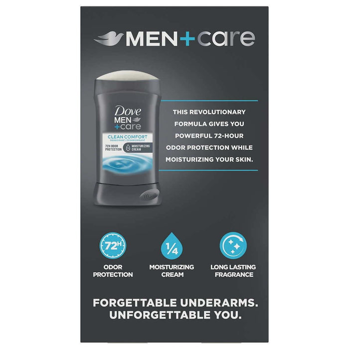 Dove Men+Care Aluminum-Free Deodorant; Clean Comfort 3 Ounce (Pack of 3)