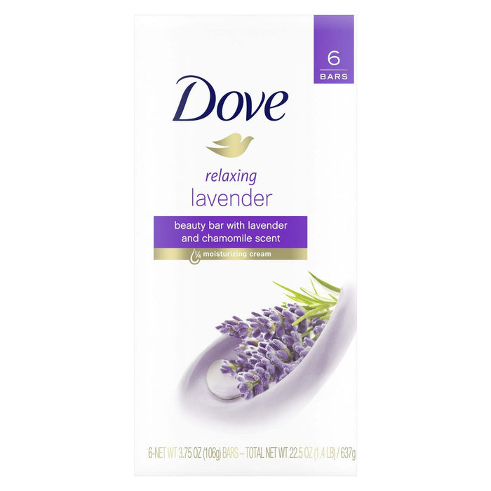 D ove Relaxing LavenderWomen's Beauty Bar 3.75 Oz 6 Bars