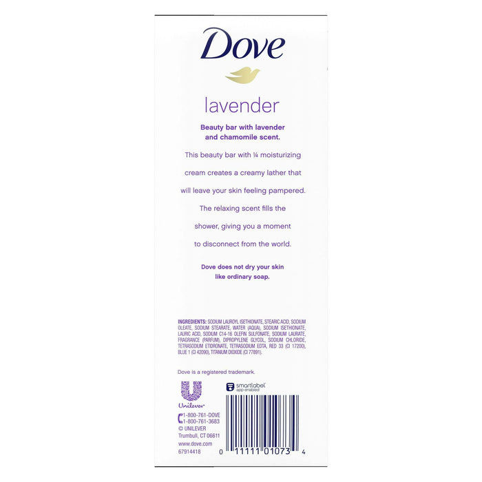 D ove Relaxing LavenderWomen's Beauty Bar 3.75 Oz 6 Bars