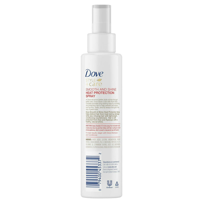 Dove Style+Care Smooth & Shine Heat-Protect Spray , 6.1 oz