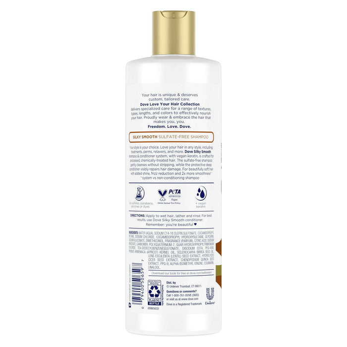 Dove Love Your Style Smooth Sulfate-Free Shampoo, 13.5 oz